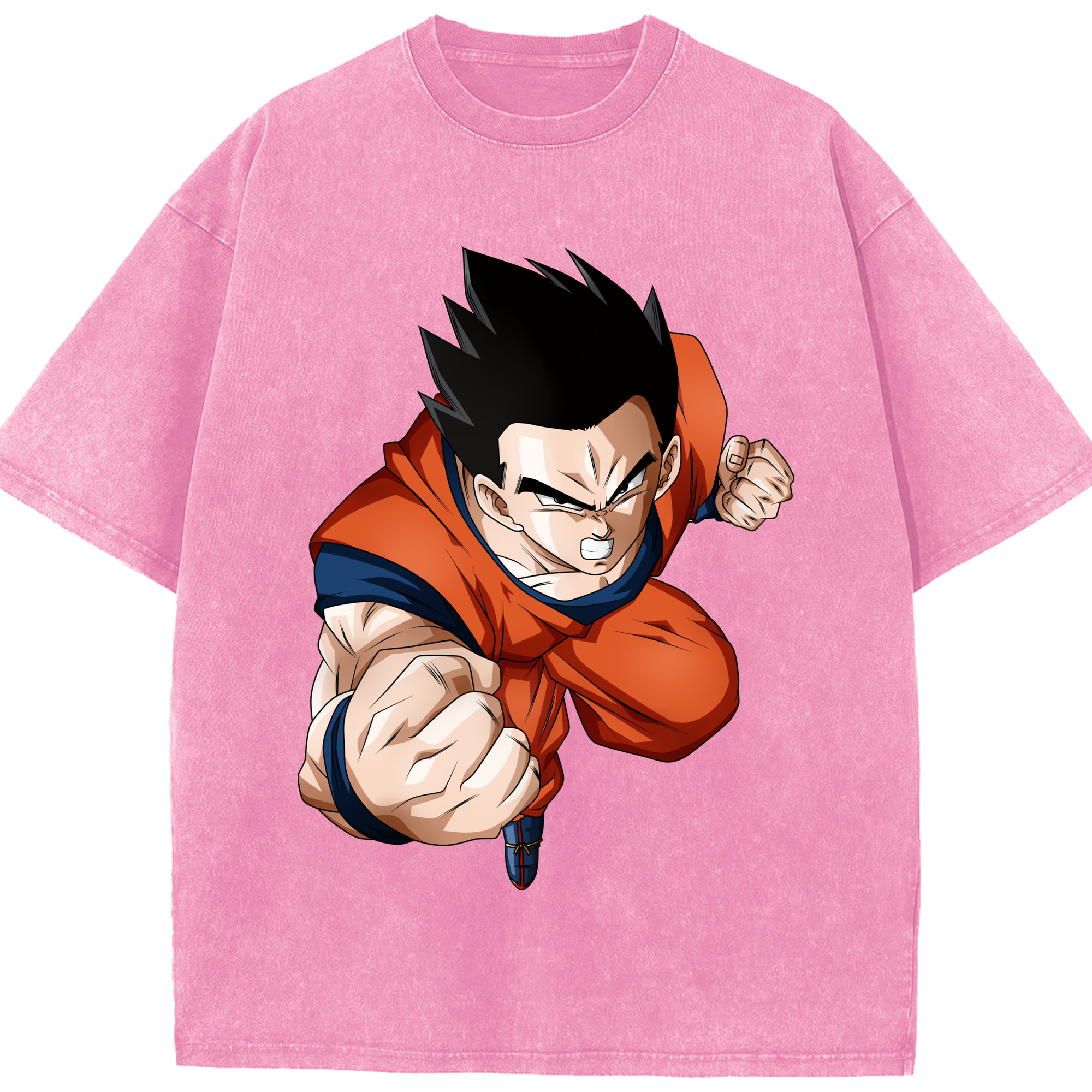 （画像用） ドラゴンボール 孫 悟飯（そんごはん）DRAGON BALL Son Gohan 綿100% ヴィンテージ風 半袖Tシャツ（フロントプリント）